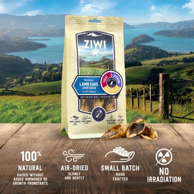 Show full view: ZIWI Lamb Ears Liver Coated Dog Treats, 2.1-oz bag slide 4 of 6