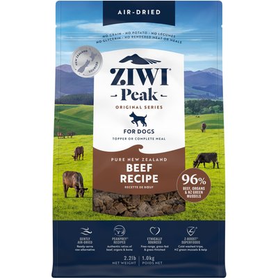ZIWI ZiwiPeak Daily-Dog Beef Cuisine Air-Dried Dog Food, 2.2-lb bag