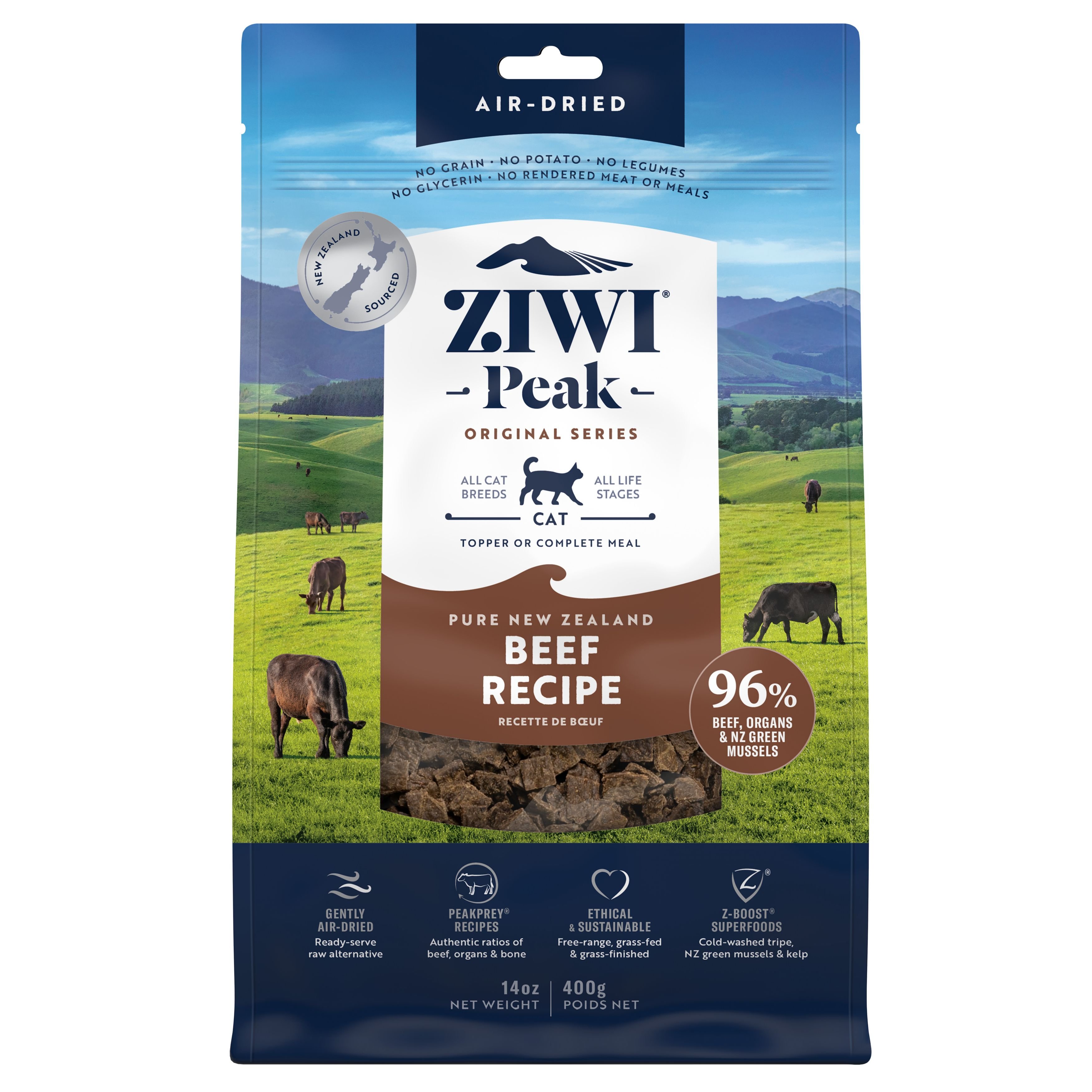 Questions and Answers about ZIWI Peak Beef Recipe Air-Dried Cat Food