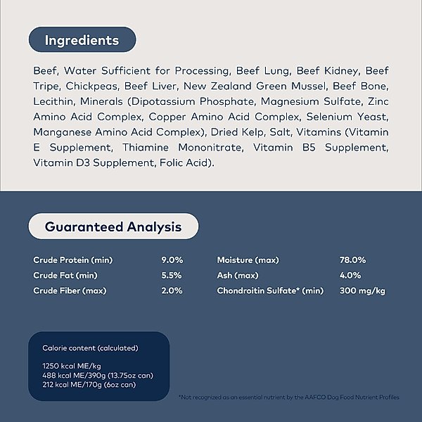 Show full view: ZIWI Peak Beef Recipe Canned Dog Food, 6-oz can, case of 12 slide 6 of 11