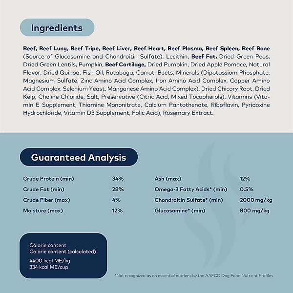 Show full view: ZIWI Peak Beef with Pumpkin Recipe Steam & Dried Dog Food, 113.6-oz bag slide 5 of 13