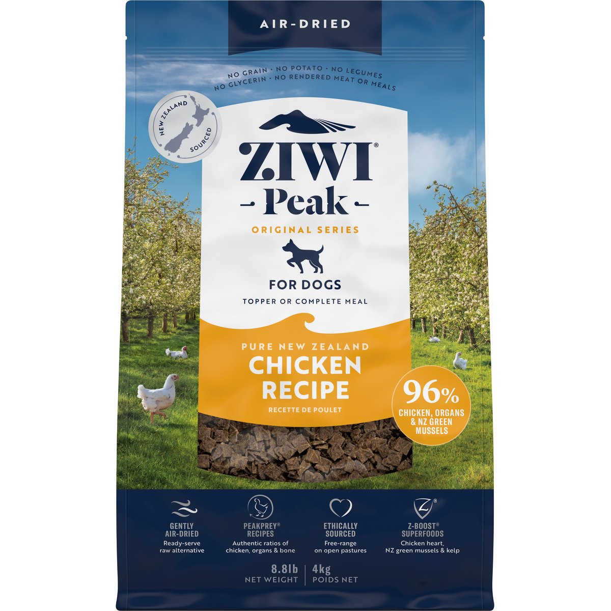 ZIWI Peak Chicken Grain-Free Air-Dried Dog Food, 140.8-oz bag