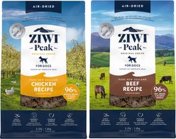 ZIWI Peak Chicken Grain-Free Air-Dried Dog Food, 35.2-oz bag + Beef Grain-Free Air-Dried Dog Food, 35.2-oz bag