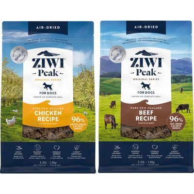 ZIWI ZIWI Peak Chicken Grain-Free Air-Dried Dog Food, 35.2-oz bag + Beef Grain-Free Air-Dried Dog Food, 35.2-oz bag