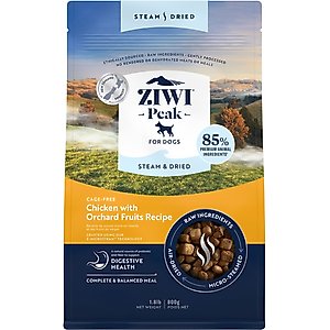 ZIWI Peak Chicken with Orchard Fruits Recipe Steam & Dried Dog Food, 28.8-oz bag