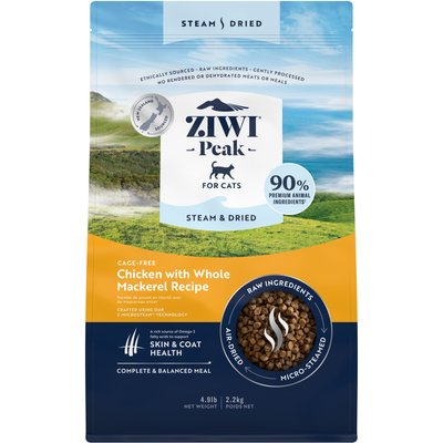ZIWI ZIWI Peak Chicken with Whole Mackerel Recipe Steam & Dried Cat Food, 78.4-oz bag
