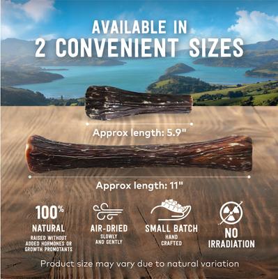 Show full view: ZIWI Peak Deer Shank Bone Dog Chew, Half Bone slide 4 of 7