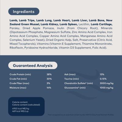 Show full view: ZIWI Peak Lamb Grain-Free Air-Dried Dog Food, 35.2-oz bag + Lamb with Green Vegetables Recipe Steam & Dried Dog Food, 28.8-oz bag slide 4 of 9