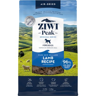 ZIWI ZiwiPeak Daily-Dog Lamb Cuisine Air-Dried Dog Food, 2.2-lb bag