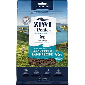 ZIWI Peak Mackerel & Lamb Grain-Free Air-Dried Dog Food, 16-oz bag