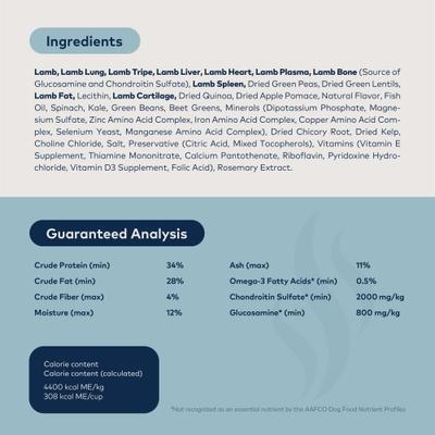 Show full view: ZIWI Peak Mackerel & Lamb Grain-Free Air-Dried Dog Food, 35.2-oz bag + Lamb with Green Vegetables Recipe Steam & Dried Dog Food, 28.8-oz bag slide 9 of 9
