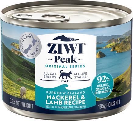 Show full view: ZIWI Peak Mackerel & Lamb Recipe Air-Dried Cat Food, 35.2-oz bag + Mackerel & Lamb Recipe Canned Cat Food, 6.5-oz, case of 12 slide 6 of 9
