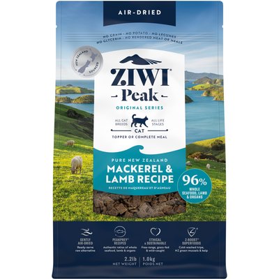 ZIWI ZIWI Peak Mackerel & Lamb Recipe Air-Dried Cat Food, 35.2-oz bag