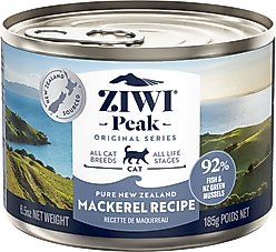 ZIWI Peak Mackerel Recipe Canned Cat Food, 6.5-oz, case of 12
