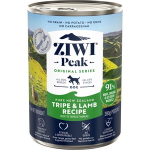 ZIWI Peak Tripe & Lamb Recipe Canned Dog Food, 13.75-oz, case of 12