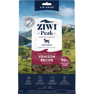 ZIWI Peak Venison Grain-Free Air-Dried Dog Food, 16-oz bag