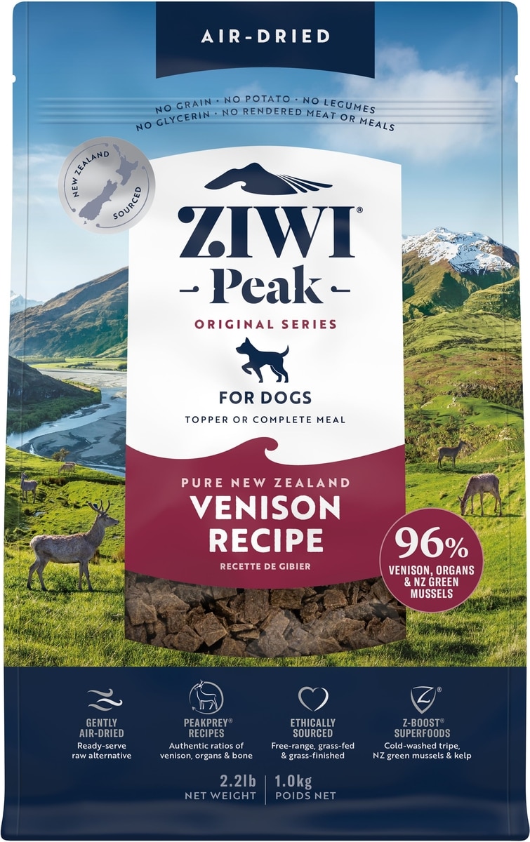 ZIWI Peak Venison Air-Dried Dog Food bag