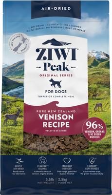 ZIWI Peak Venison Grain-Free Air-Dried Dog Food, 88-oz bag - Chewy.com