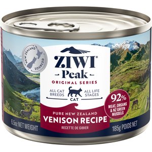 ZIWI Peak Venison Recipe Canned Cat Food, 6.5-oz, case of 12