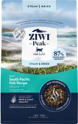 ZIWI Peak Wild South Pacific Fish Recipe Steam & Dried Cat Food, 28.8-oz bag