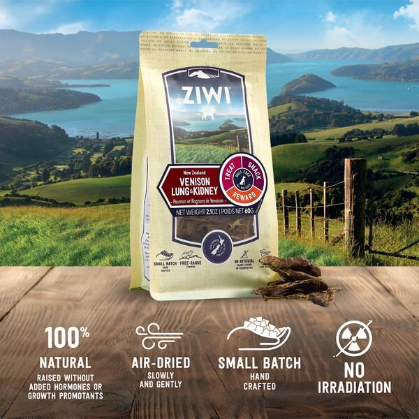 ZIWI Venison Lung & Kidney Dog Treats, 2.1-oz bag