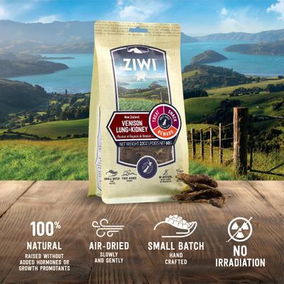 Show full view: ZIWI Venison Lung & Kidney Dog Treats, 2.1-oz bag slide 4 of 6