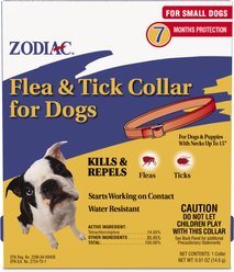 Zodiac Flea & Tick Collar for Dogs, Extra Small/Toy, Small & Medium Breeds, 1 Collar (7-mos. supply)