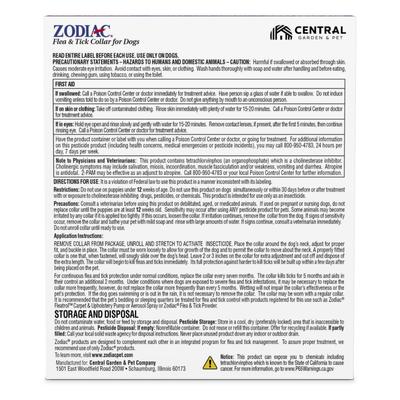 Show full view: Zodiac Flea & Tick Collar for Dogs, Extra Small/Toy, Small & Medium Breeds, 1 Collar (7-mos. supply) slide 2 of 5