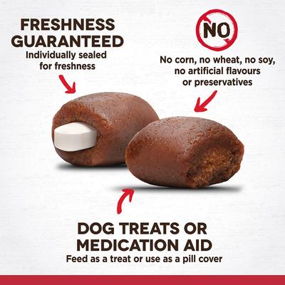 Show full view: Zoe Pill Pop Grilled Beef with Ginger Dog Treats, 3.5-oz bag slide 4 of 10