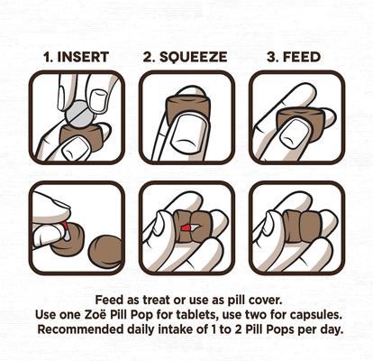 Show full view: Zoe Pill Pops Peanut Butter with Honey Dog Treats, 7-oz bundle slide 7 of 10