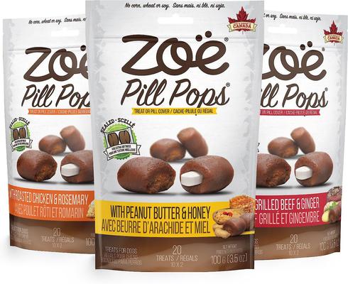 Show full view: Zoe Pill Pops Peanut Butter with Honey Dog Treats, 7-oz bundle slide 9 of 10