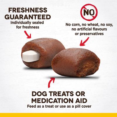 Show full view: Zoe Pill Pops Peanut Butter with Honey Dog Treats, 3.5-oz bag slide 4 of 11