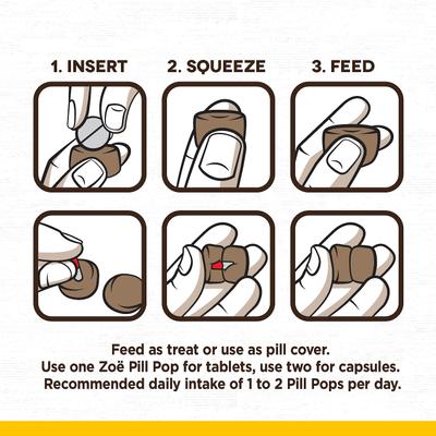 Show full view: Zoe Pill Pops Peanut Butter with Honey Dog Treats, 3.5-oz bag slide 5 of 11