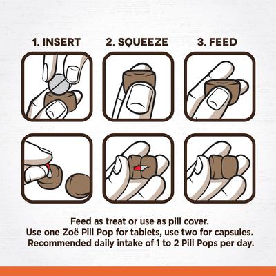 Show full view: Zoe Pill Pops Roasted Chicken with Rosemary Dog Treats, 3.5-oz bag slide 5 of 11