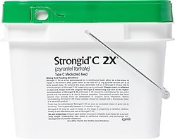Zoetis Strongid C 2X Pyrantel Tartrate Horse Dewormer, 10-lb bucket slide 2 of 4