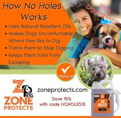 Zone Protects No Holes! Dog Digging Prevention Spray, 1-gal bottle slide 2 of 6