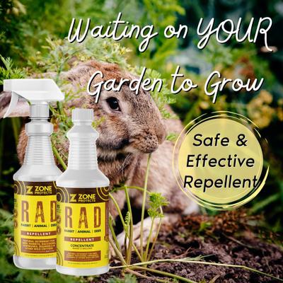 Show full view: Zone Protects R.A.D. Rabbit, Animal, Deer Repellent Concentrate, 32-fl oz Bottle slide 6 of 6