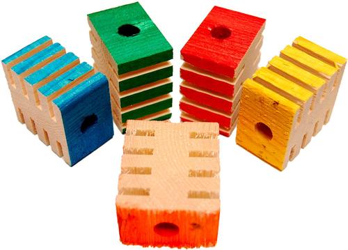 Show full view: Zoo-Max 12 Groovy Blocks Bird Toy, Multicolor slide 2 of 2