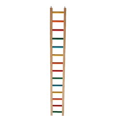 Zoo-Max Hardwood Ladder Bird Toy, Multicolor