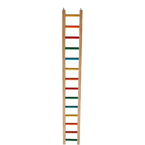 Zoo-Max Hardwood Ladder Bird Toy, Multicolor