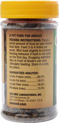 Show full view: Zoo Med Anole Food, 11.3-g bottle slide 3 of 5