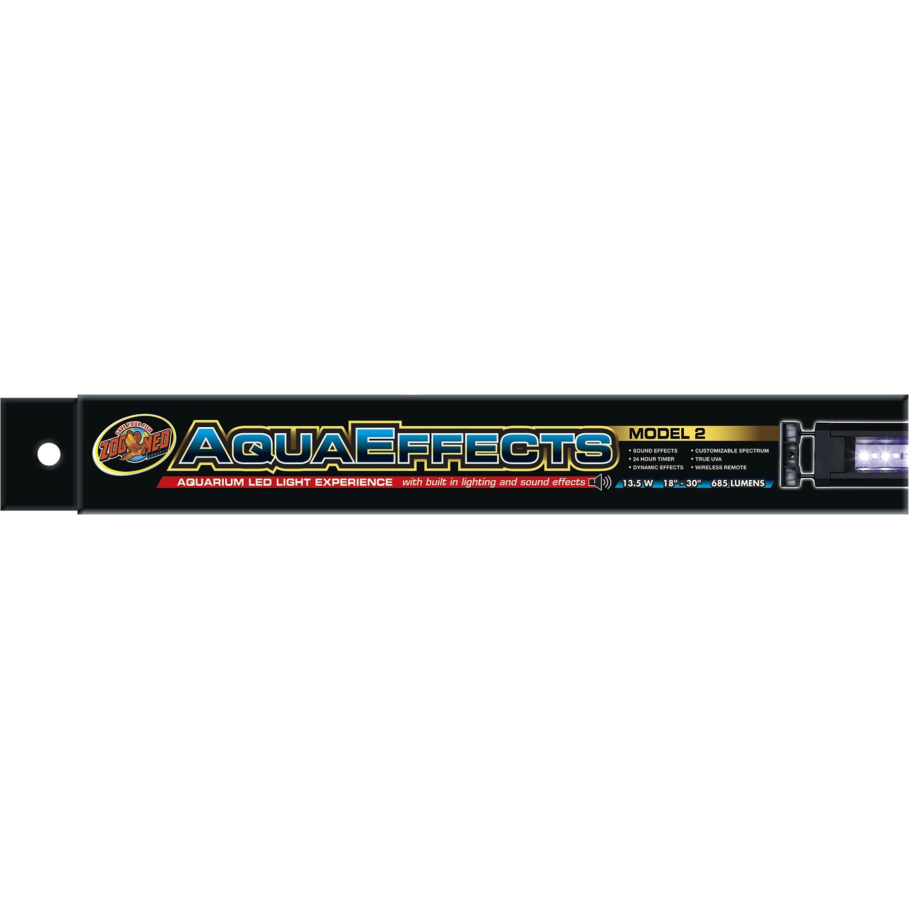Zoo Med AquaEffects Model 2 LED Aquarium Light, 20-in