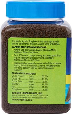 Show full view: Zoo Med Aquatic Frog & Tadpole Food, 12-oz jar slide 2 of 6