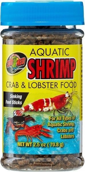 Zoo Med Aquatic Shrimp, Crab & Lobster Food, 2.5-oz jar