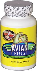 Zoo Med Avian Plus Bird Vitamin Supplement, 4-oz pouch