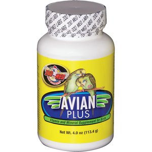 Zoo Med Avian Plus Bird Vitamin Supplement, 4-oz pouch