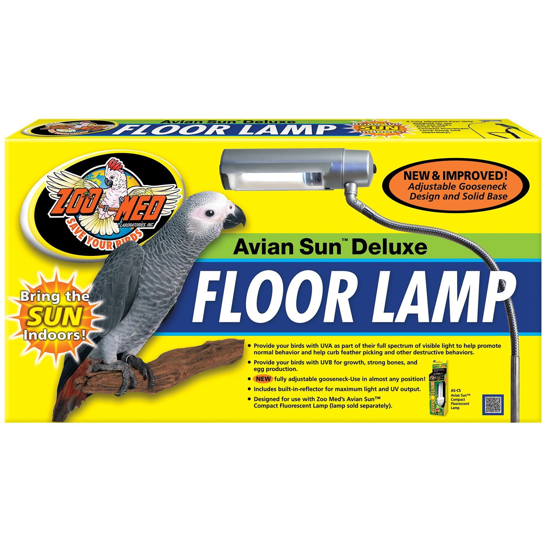 Zoo Med Avian Sun Deluxe Floor Lamp
