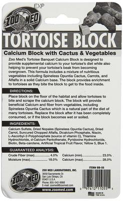 Show full view: Zoo Med Banquet Block Tortoise Food, 5-oz slide 2 of 5