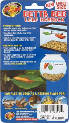 Show full view: Zoo Med Betta Bed Leaf Fish Hammock, Large slide 4 of 5