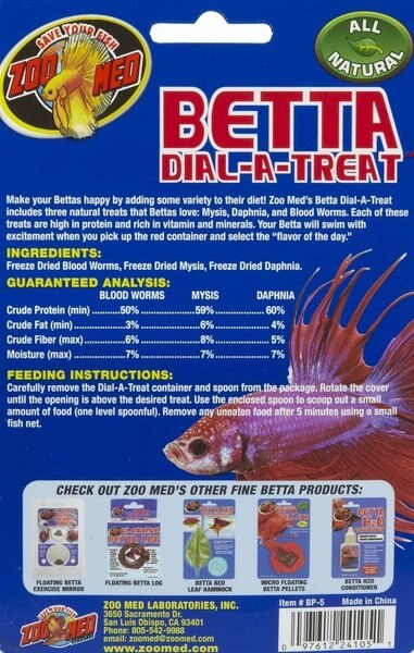 Zoo Med Betta Dial-a-Treat Fish Treat